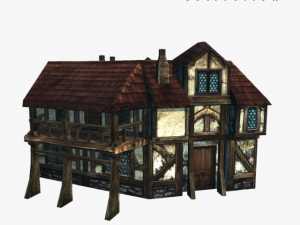 medieval house 7 Model 3D