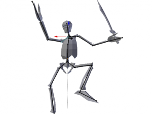 medieval skeleton low poly 3D Модель