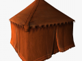 medieval tent red small 3D-Modell