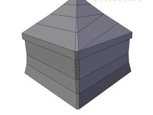 medieval tent red small 3Dモデル