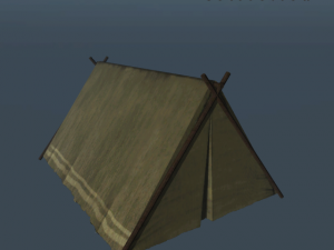 medieval small tent 3D-Modell