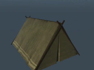 medieval small tent 3D Model