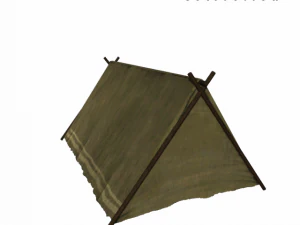 medieval small tent 3D Model