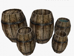medieval 5 barrels 3D Модель
