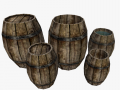 medieval 5 barrels 3D Модель