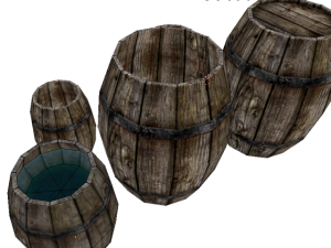 medieval 5 barrels Modelo 3D