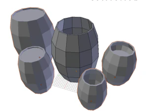 medieval 5 barrels 3D Model