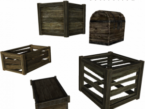 medieval 5 boxes 3D मॉडल