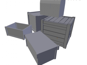 medieval 5 boxes 3D मॉडल