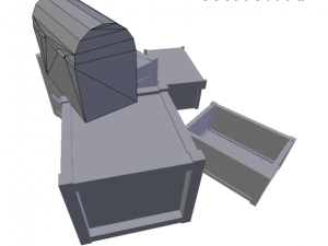 medieval 5 boxes 3D मॉडल