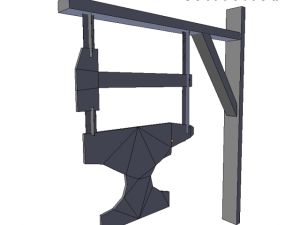 medieval anvil sign Modelo 3D