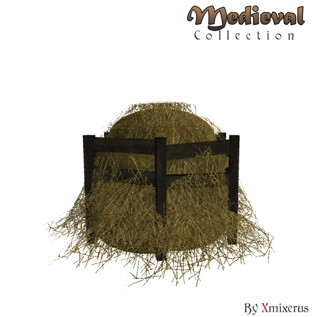 haystack 3D Модель .c4d .max .obj .3ds .fbx .stl .blend 