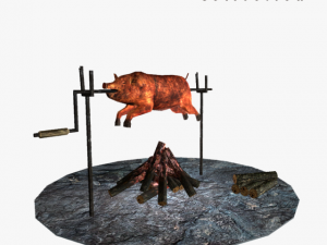roast pig 3D Model