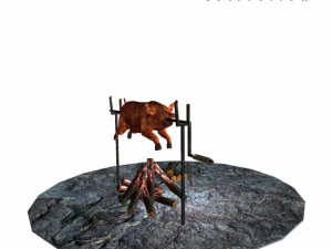 porco assado Modelo 3D