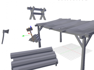 medieval sawmil pack 3D-Modell