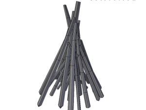 medieval signal fire 3D Model