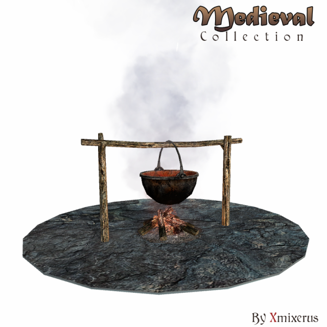 camp soup 1 3D 모델 .c4d .max .obj .3ds .fbx .stl .blend 
