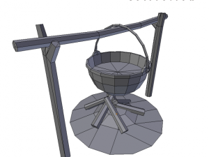 camp soup 1 3D 모델