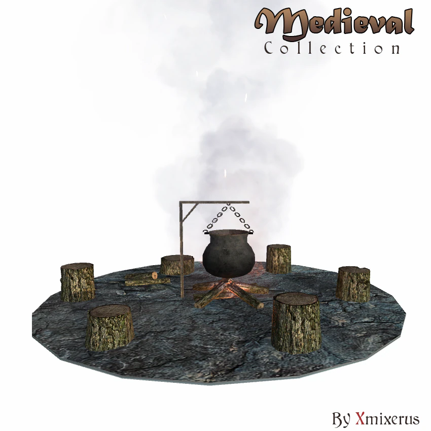 походный суп 2 3D Модель .c4d .max .obj .3ds .fbx .stl .blend 