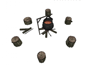 camp soup 2 Model 3D