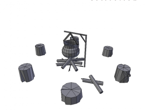 camp soup 2 Model 3D