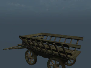 medieval wagon 3D Model