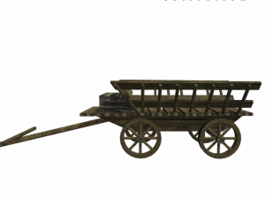 medieval wagon Model 3D