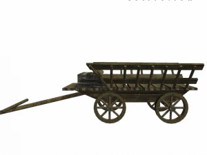 medieval wagon 3D Model