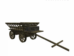 medieval wagon 3D Model
