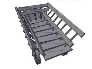 medieval wagon Model 3D
