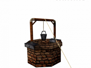 medieval water well Modèle 3D