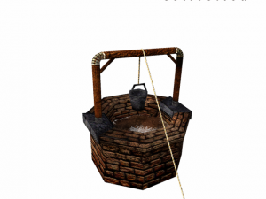 medieval water well Modèle 3D