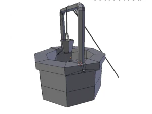 medieval water well 3D Model