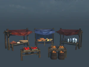 market places collection 3D Model