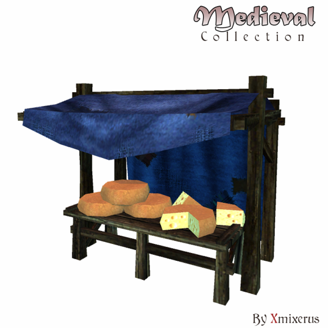 blue market place Model 3D .c4d .max .obj .3ds .fbx .stl .blend 