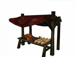 लाल बाज़ार स्थान 3D मॉडल