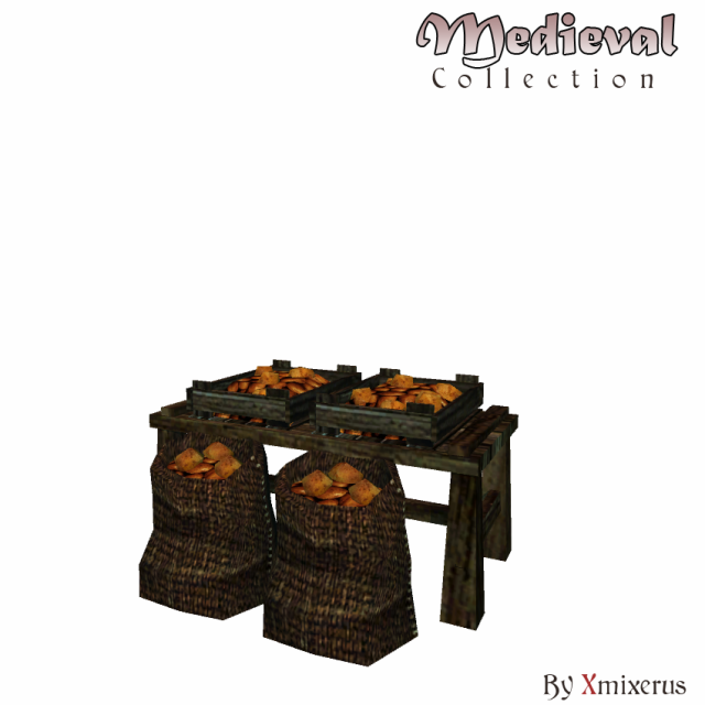 simple market place 3D Model .c4d .max .obj .3ds .fbx .stl .blend 