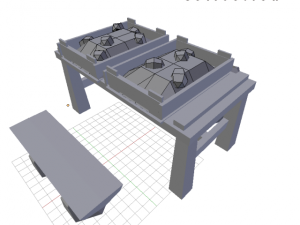 simple market place 3D Model