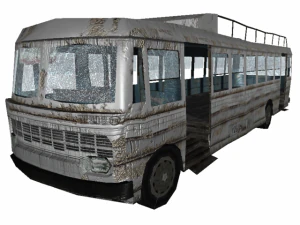 crashed bus 3D Model
