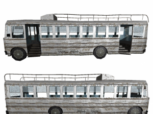 crashed bus 3D Model