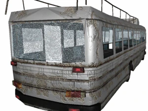 crashed bus 3D Model