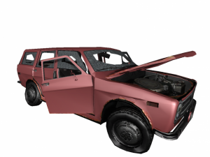 crashed car 1 Modelo 3D