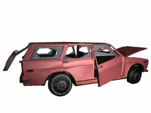 crashed car 1 Modelo 3D