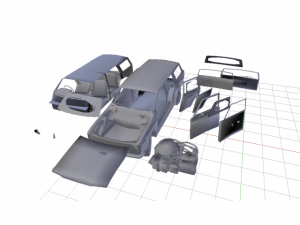 crashed car 1 Modelo 3D