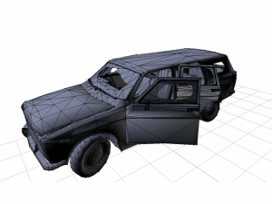crashed car 1 Modelo 3D