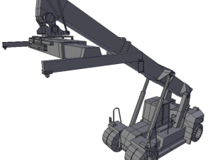 reach stacker low poly 3D Model