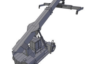 reach stacker low poly 3D Model