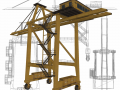 port or railway crane Modello 3D