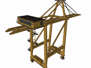 port or railway crane 3D 모델