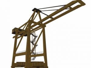 port or railway crane 3D 모델